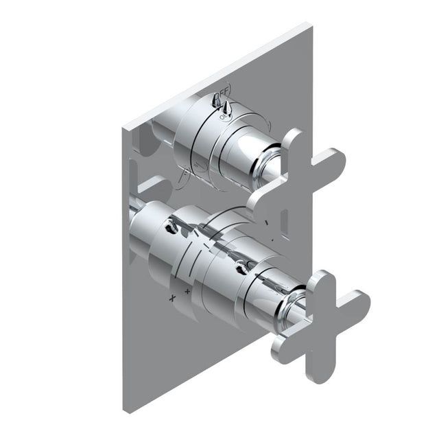 THG - Trim for thg thermostat with 2-way diverter, rough part supplied with fixing box ref. 5 500AE/US - Matt Umber PVD