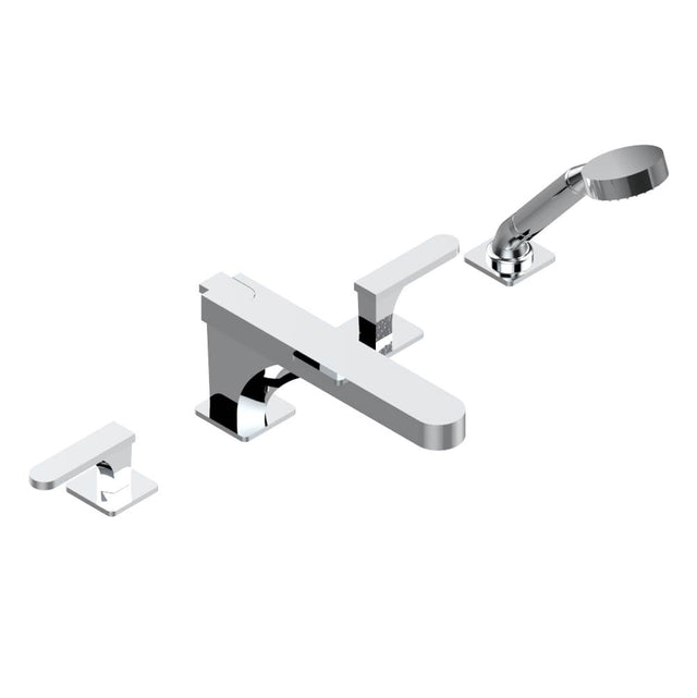 THG - Roman tub set with divertor spout and handshower, 3/4'' valves - Matt Umber PVD