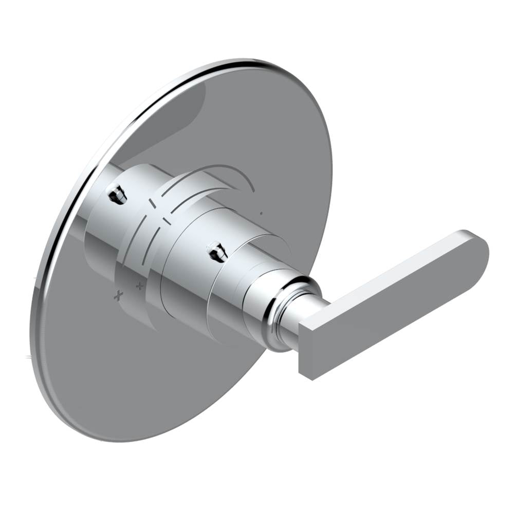 THG - Trim for THG thermostatic valve, rough part supplied with fixing box ref. 5 200AE/US - Round plate model - Matt Umber PVD