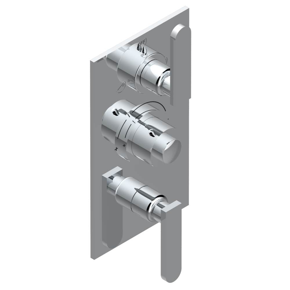 THG - Trim for thg thermostat with 2-way diverter and on/off control, rough part supplied with fixing box ref. .5 540AE/US - Matt Umber PVD