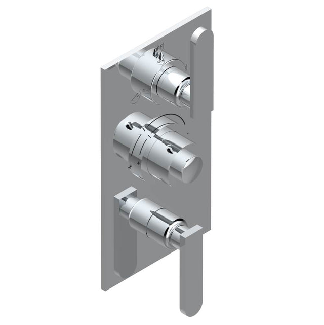 THG - Trim for thg thermostat with 2-way diverter and on/off control, rough part supplied with fixing box ref. .5 540AE/US - Matt Umber PVD