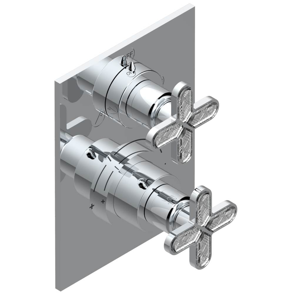 THG - Trim for thg thermostat with 2-way diverter, rough part supplied with fixing box ref. 5 500AE/US - Matt Umber PVD