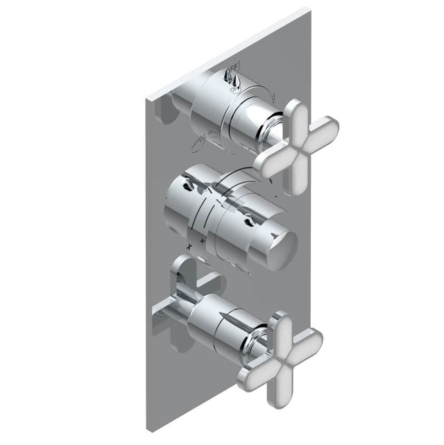 THG - Trim for thg thermostat with 2-way diverter and on/off control, rough part supplied with fixing box ref. .5 540AE/US - Matt Umber PVD