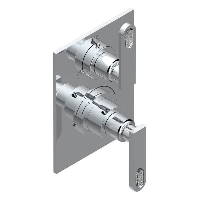 THG - Trim for thg thermostat with 2-way diverter, rough part supplied with fixing box ref. 5 500AE/US - Matt Umber PVD