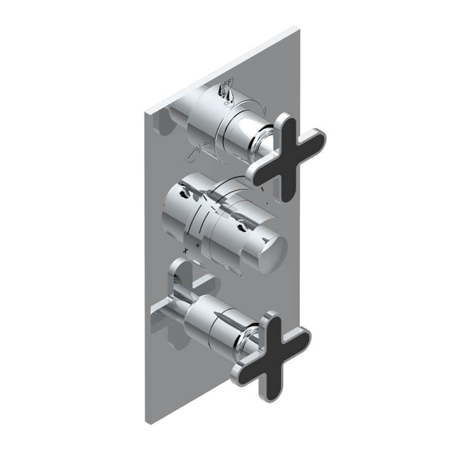 THG - Trim for thg thermostat with 2-way diverter and on/off control, rough part supplied with fixing box ref. .5 540AE/US - Matt Umber PVD