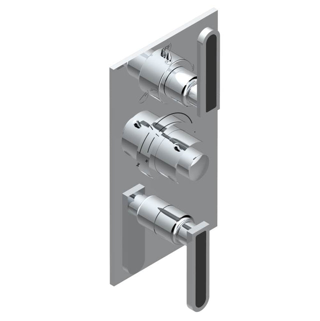 THG - Trim for thg thermostat with 2-way diverter and on/off control, rough part supplied with fixing box ref. .5 540AE/US - Matt Umber PVD
