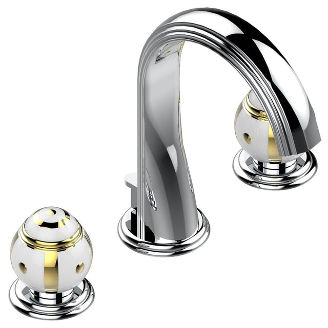 THG - Widespread lavatory set with drain - Matt Umber PVD