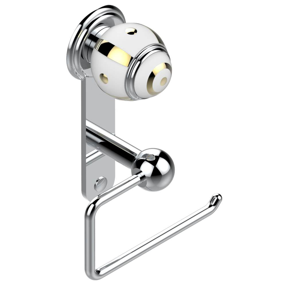 THG - Toilet paper holder, single mount without cover - Matt Umber PVD