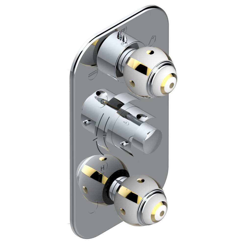 THG - Trim for thg thermostat with 2-way diverter and on/off control, rough part supplied with fixing box ref. .5 540AE/US - Matt Umber PVD