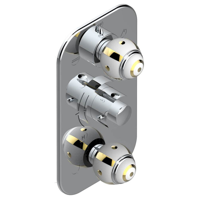 THG - Trim for thg thermostat with 2-way diverter and on/off control, rough part supplied with fixing box ref. .5 540AE/US - Matt Umber PVD