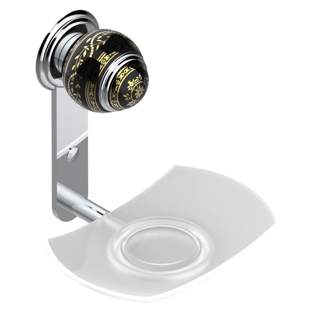 THG - Glass soap dish, wall mounted - Matt Umber PVD