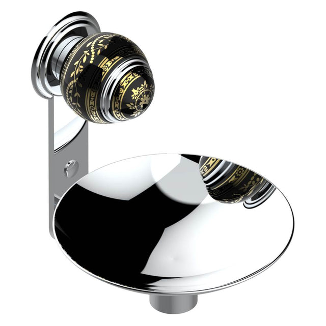 THG - Soap dish, wall mounted, 6'' diameter - Matt Umber PVD