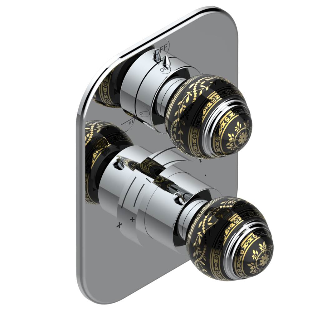 THG - Trim for thg thermostat with 2-way diverter, rough part supplied with fixing box ref. 5 500AE/US - Matt Umber PVD
