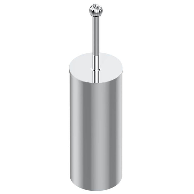 THG - Metal toilet brush holder with brush with cover floor mounted - Matt Umber PVD