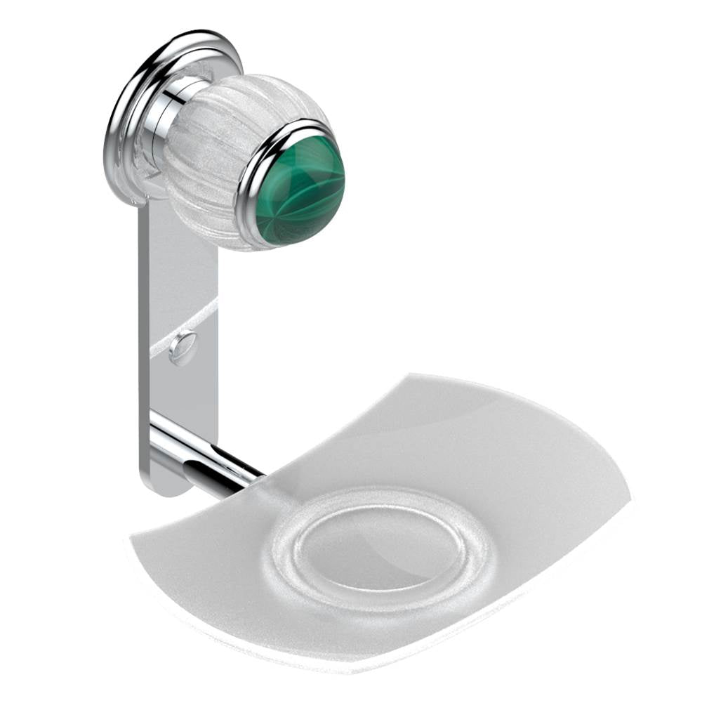 THG - Glass soap dish, wall mounted - Matt Umber PVD