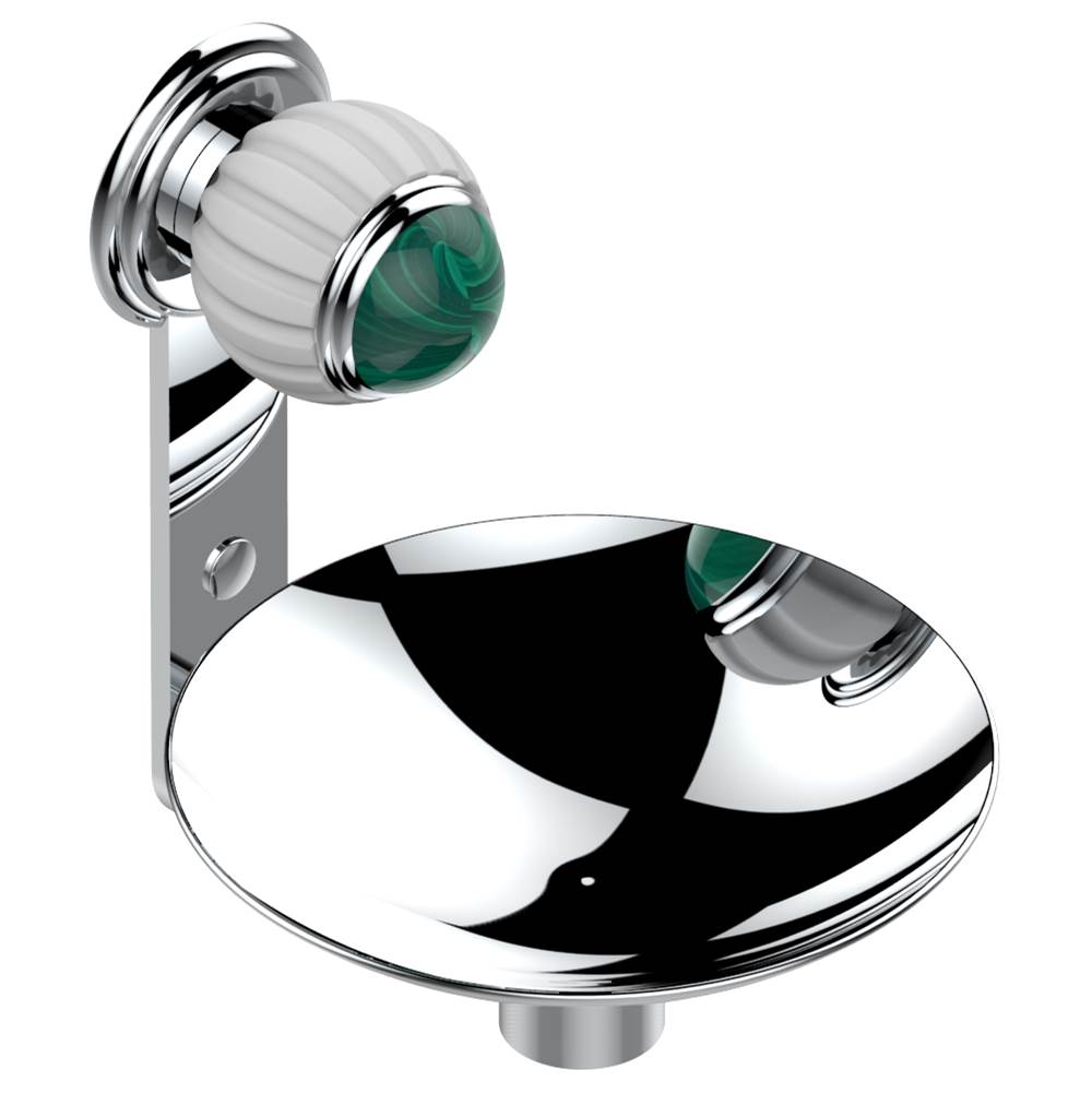 THG - Soap dish, wall mounted, 6'' diameter - Matt Umber PVD