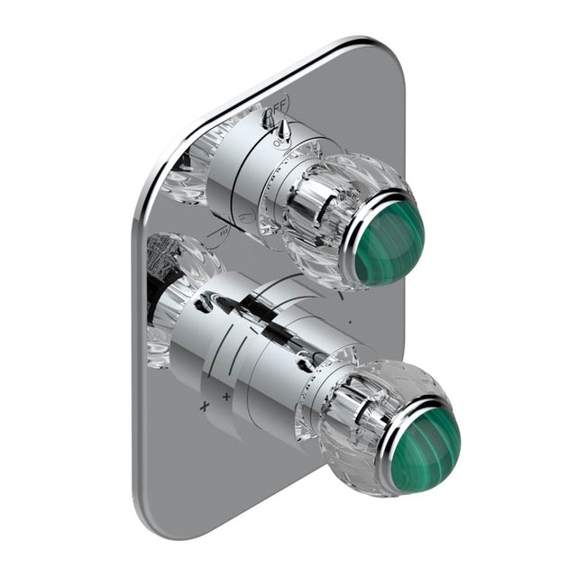 THG - Trim for thg thermostat with 2-way diverter, rough part supplied with fixing box ref. 5 500AE/US - Matt Umber PVD