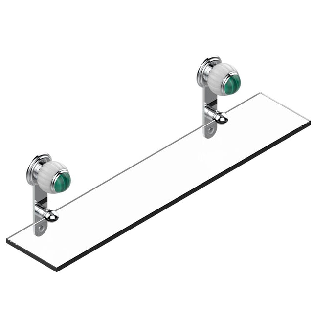 THG - Glass shelf with brackets - Matt Umber PVD