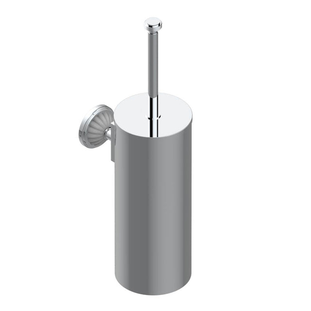 THG - Metal toilet brush holder with brush with cover wall mounted - Matt Umber PVD