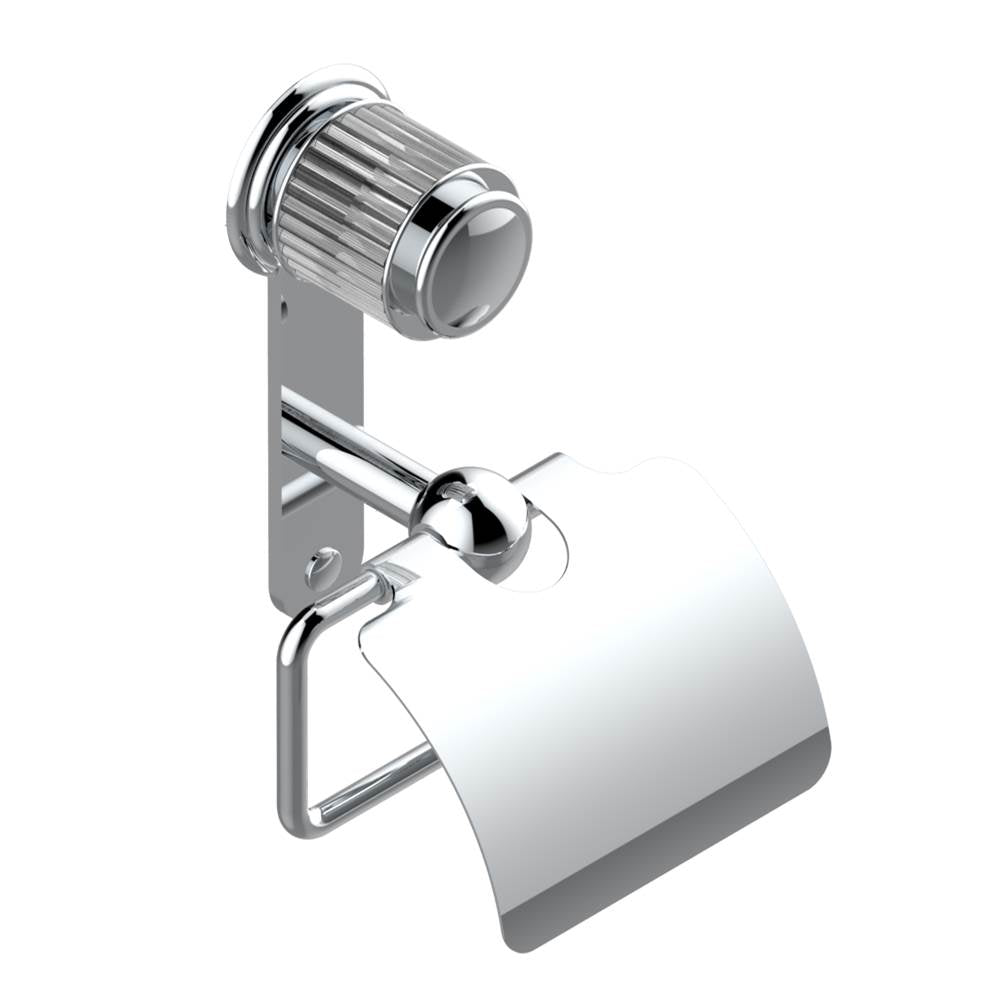 THG - Toilet paper holder, single mount with cover - Matt Umber PVD