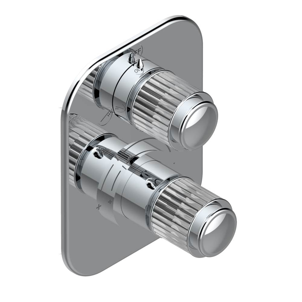 THG - Trim for thg thermostat with 2-way diverter, rough part supplied with fixing box ref. 5 500AE/US - Matt Umber PVD