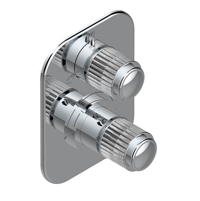 THG - Trim for thg thermostat with 2-way diverter, rough part supplied with fixing box ref. 5 500AE/US - Matt Umber PVD