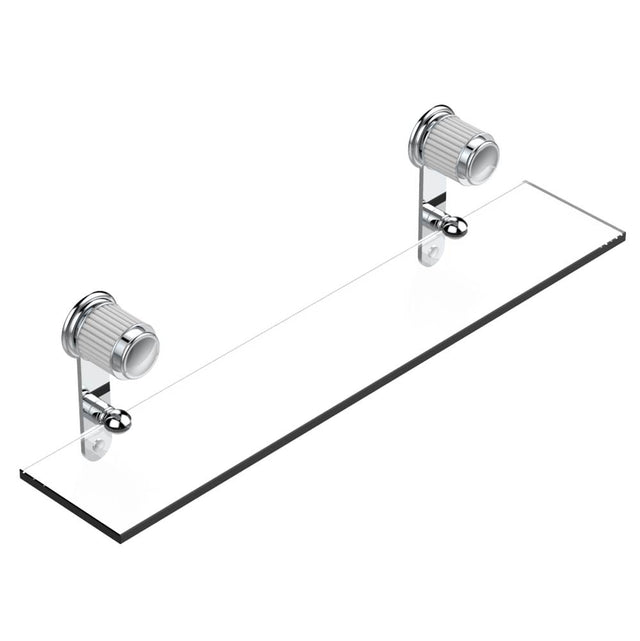 THG - Glass shelf with brackets - Matt Umber PVD