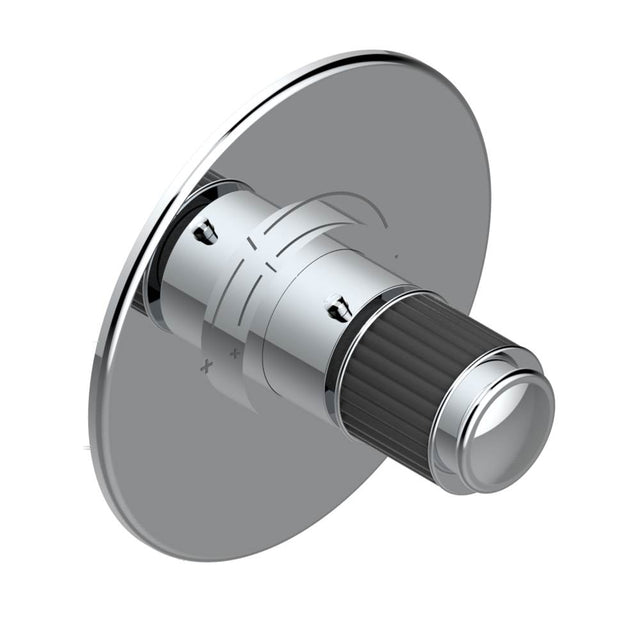 THG - Trim for THG thermostatic valve, rough part supplied with fixing box ref. 5 200AE/US - Round plate model - Matt Umber PVD