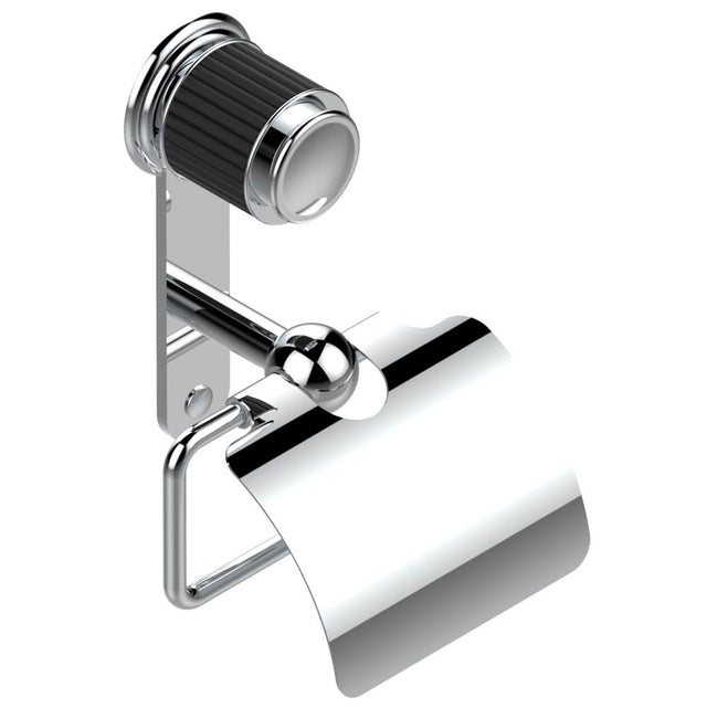 THG - Toilet paper holder, single mount with cover - Matt Umber PVD