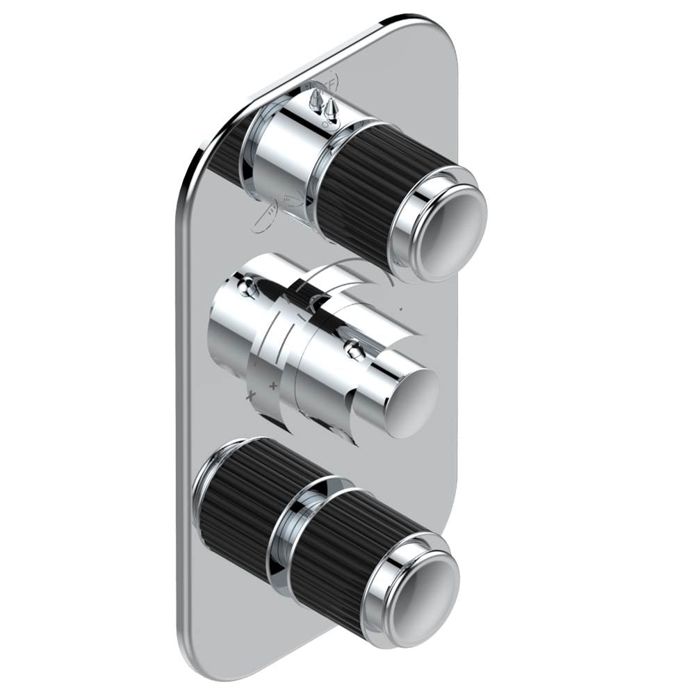 THG - Trim for thg thermostat with 2-way diverter and on/off control, rough part supplied with fixing box ref. .5 540AE/US - Matt Umber PVD