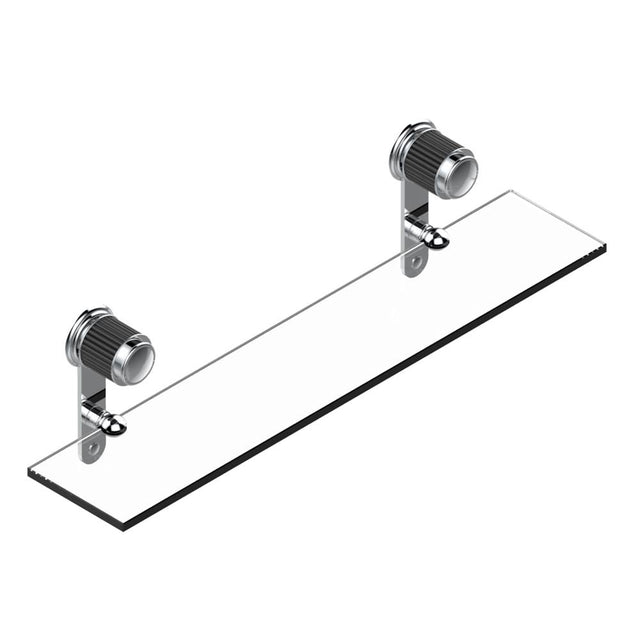 THG - Glass shelf with brackets - Matt Umber PVD