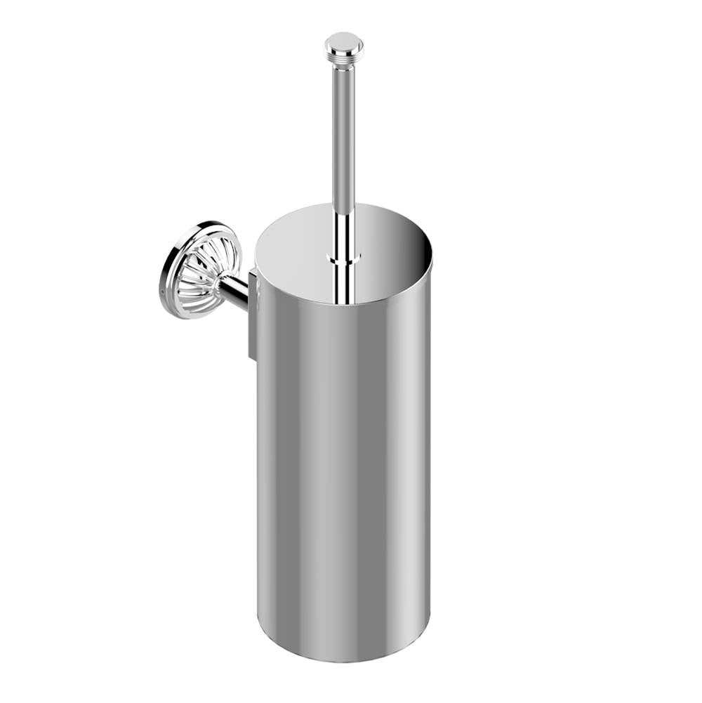 THG - Metal toilet brush holder with brush with cover wall mounted - Matt Umber PVD