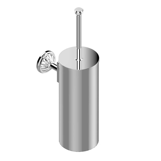 THG - Metal toilet brush holder with brush with cover wall mounted - Matt Umber PVD