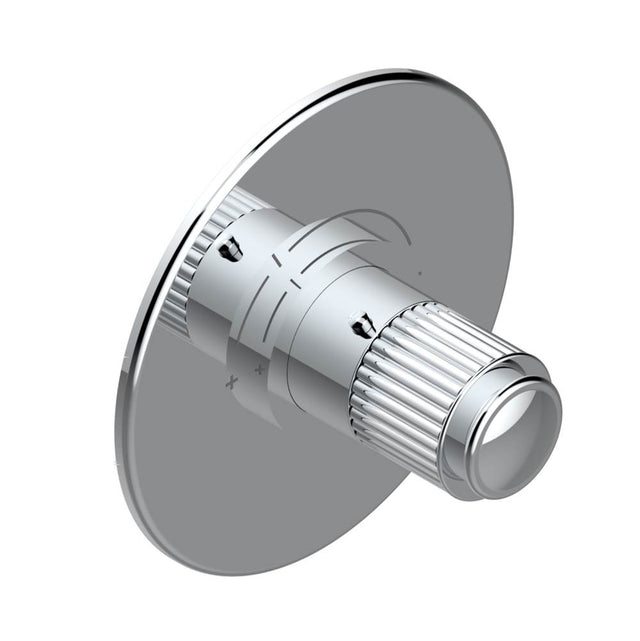 THG - Trim for THG thermostatic valve, rough part supplied with fixing box ref. 5 200AE/US - Round plate model - Matt Umber PVD