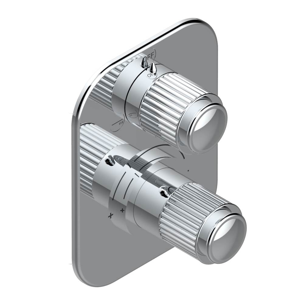 THG - Trim for thg thermostat with 2-way diverter, rough part supplied with fixing box ref. 5 500AE/US - Matt Umber PVD