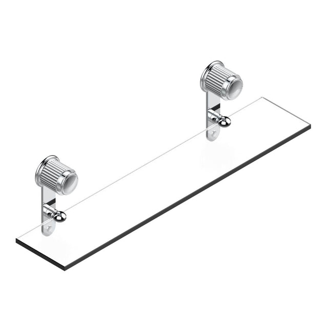 THG - Glass shelf with brackets - Matt Umber PVD