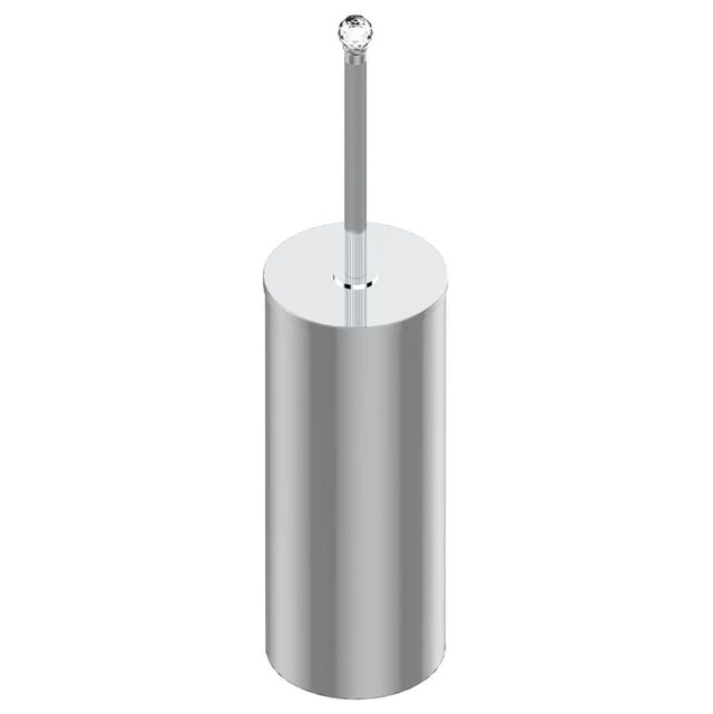THG - Metal toilet brush holder with brush with cover floor mounted - Matt Umber PVD