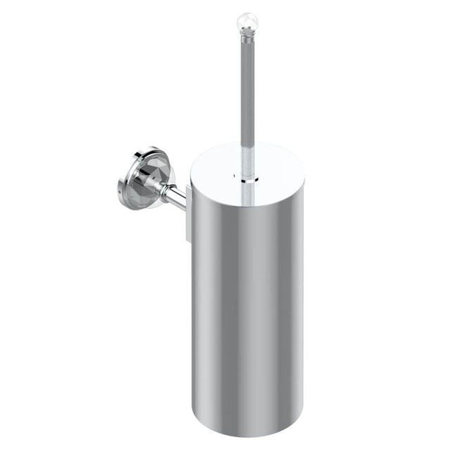 THG - Metal toilet brush holder with brush with cover wall mounted - Matt Umber PVD