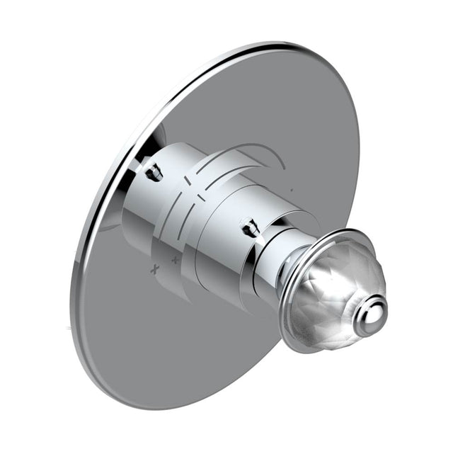 THG - Trim for THG thermostatic valve, rough part supplied with fixing box ref. 5 200AE/US - Round plate model - Matt Umber PVD