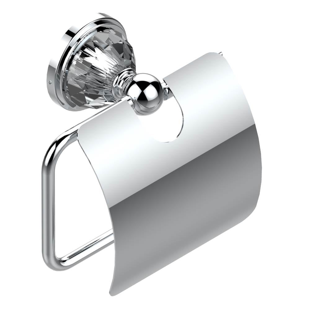 THG - Toilet paper holder, single mount with cover - Matt Umber PVD