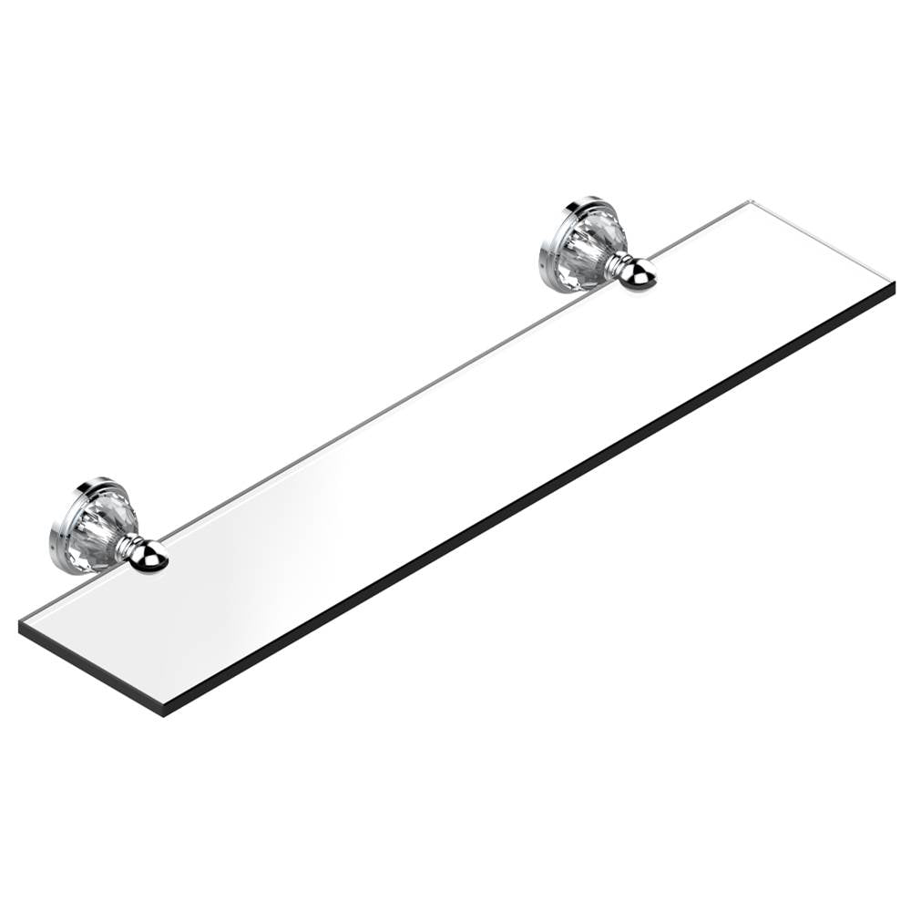 THG - Glass shelf with brackets - Matt Umber PVD