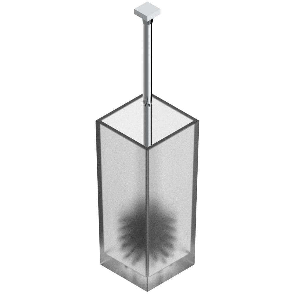 THG - Free standing toilet brush with glass holder - Matt Umber PVD