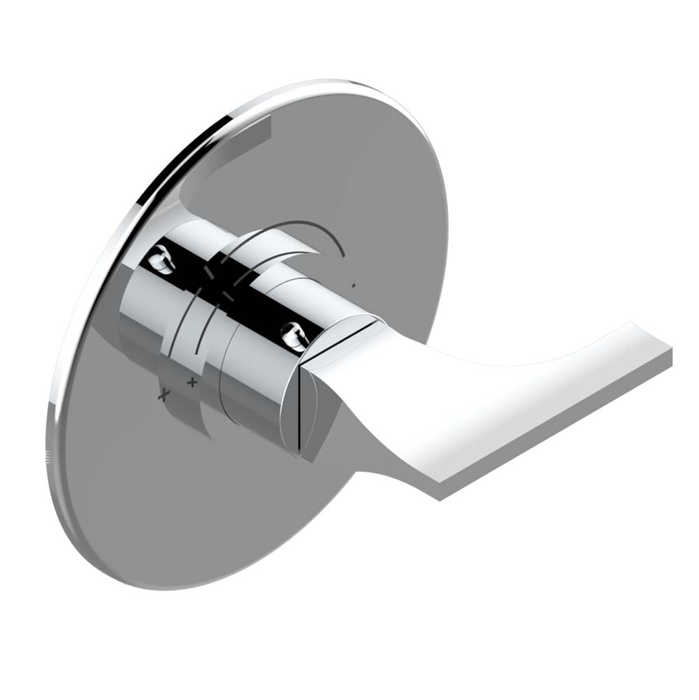 THG - Trim for THG thermostatic valve, rough part supplied with fixing box ref. 5 200AE/US - Round plate model - Matt Umber PVD