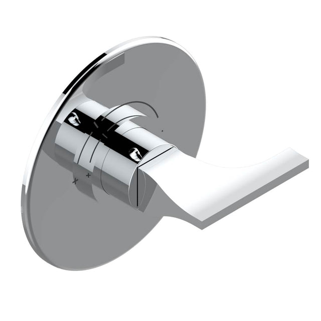 THG - Trim for THG thermostatic valve, rough part supplied with fixing box ref. 5 200AE/US - Round plate model - Matt Umber PVD