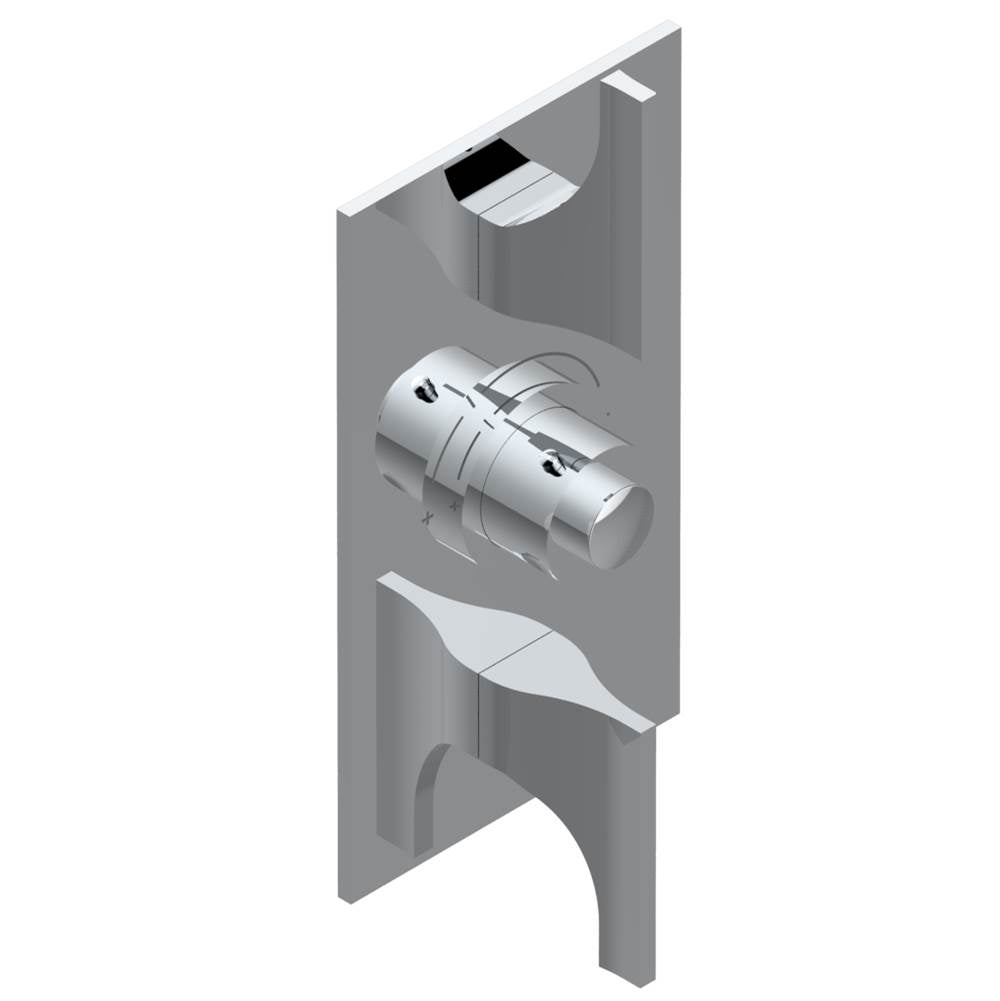 THG - Trim for THG thermostatic valve 2 volume controls, rough part supplied with fixing box ref. 5 400AE/US - Matt Umber PVD