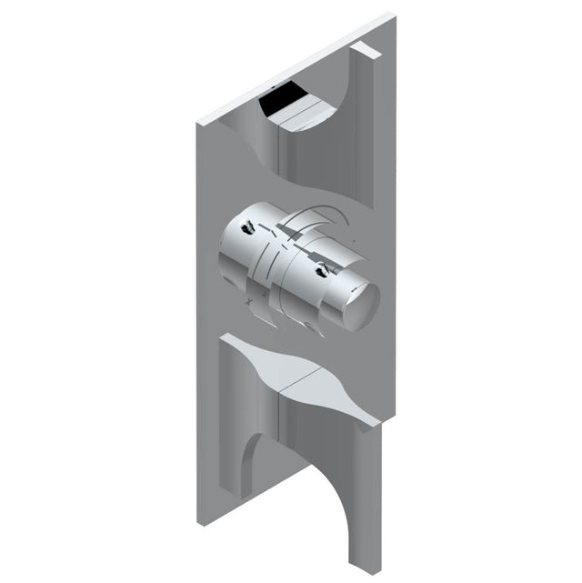 THG - Trim for THG thermostatic valve 2 volume controls, rough part supplied with fixing box ref. 5 400AE/US - Matt Umber PVD