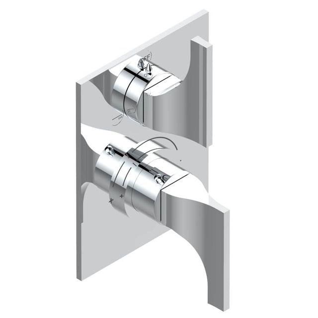 THG - Trim for thg thermostat with 2-way diverter, rough part supplied with fixing box ref. 5 500AE/US - Matt Umber PVD