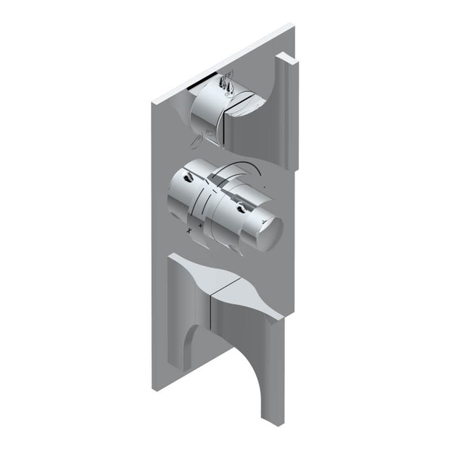 THG - Trim for thg thermostat with 2-way diverter and on/off control, rough part supplied with fixing box ref. .5 540AE/US - Matt Umber PVD