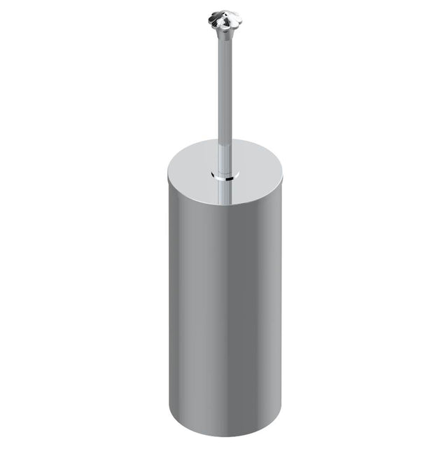 THG - Metal toilet brush holder with brush with cover floor mounted - Matt Umber PVD