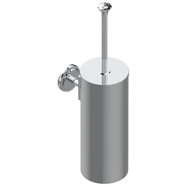 THG - Metal toilet brush holder with brush with cover wall mounted - Matt Umber PVD
